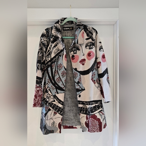 Desigual Jackets & Blazers - Desigual Women's Artistic Print Coat